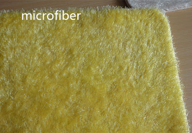 40*60 Cm Sarı Güzel Mikrofiber Toz Paspas Polar Banyo Kaymaz Kauçuk Paspas