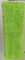 Mikrofiber 650gsm Yeşil Küçük Şönil Katlanmış 13 * 47 cm Oxford Cep Islak Paspas Pedleri