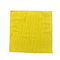 Çözgülü Örme Mikrofiber Temizleme Kumaşı Sarı 40x40 Borulu Polyester Poliamid