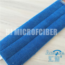 Micofiber polyester and polyamide piped twist microfiber flat mop pad