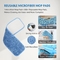 Mikrofiber Toz Paspas Pedleri Zeminleri Temizlemek İçin Yüksek Emicilik Bükülmüş Mikrofiber Islak Paspas Pedleri