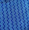 Mikrofiber Mavi Zikzak W Şekil Çözgü 80/20 Paspas Bükülmüş Kumaş 150 cm Genişlik 550gsm