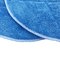48cm Çaplı Mavi Mikrofiber Islak Paspas PedleriBüküm İpliği Yuvarlak Şekil